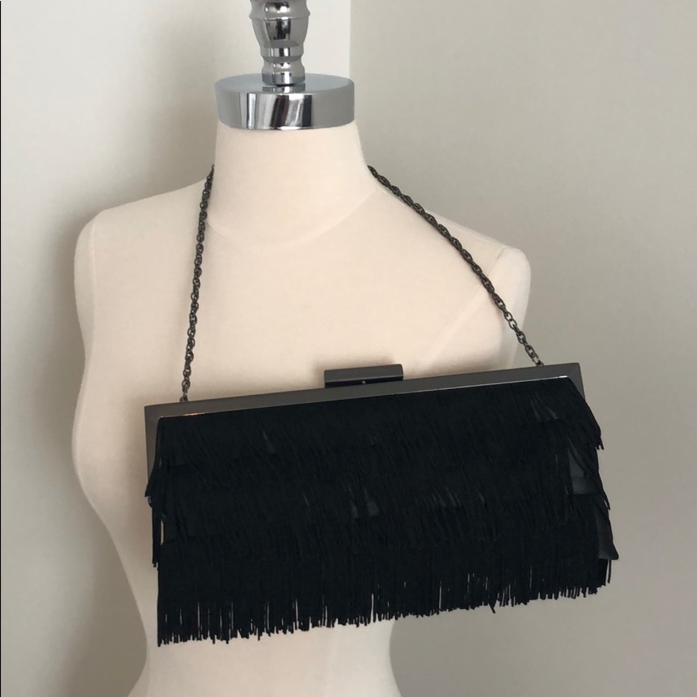 Armani Exchange fringe clutch